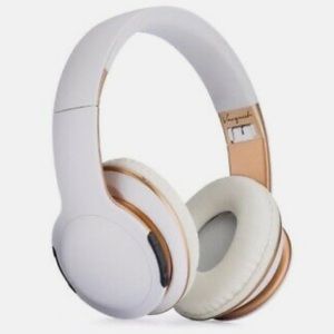 NWT White & Gold Wireless Headphones